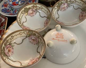Prussian hand painted bowls 