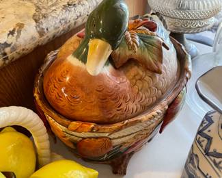 fitz and floyd mallard duck tureen