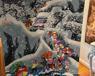 Chinese peasant farmer painting 