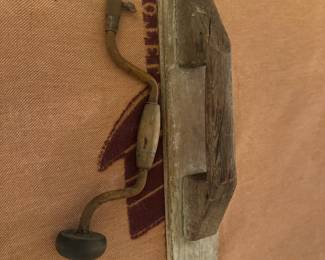 Antique Bit Brace & Plaster Trowel