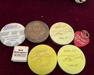 Bell Helicopter/Textron desk medals