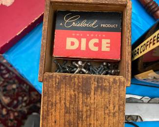 crisloid dice vintage jacks