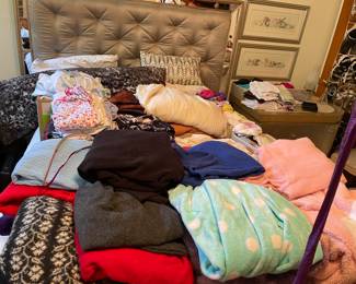 misc clothing, night gowns, pajamas, robes, sweaters, pants, etc