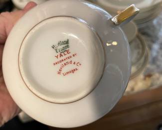 Haviland Limoges china, yale pattern