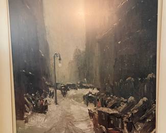 snow in new york by Robert Henri