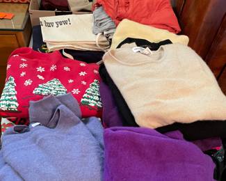 cashmere sweaters size small and medium