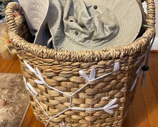 large straw basket