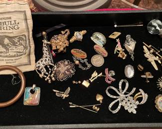 Costume pins and brooches 