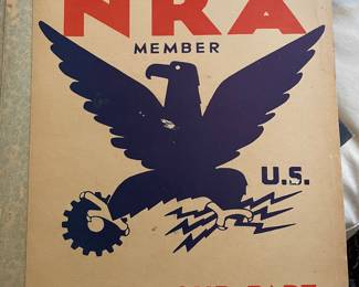National Recovery Administration poster from 1933 (NRA)