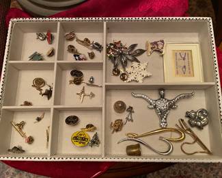 misc pins and brooches