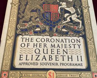 The Coronation of Her Majesty Queen Elizabeth II Souvenir Program