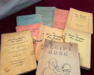 Snow Heights Pre-School books from 1960s