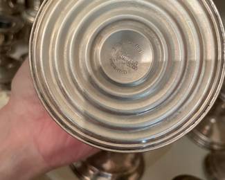 weighted sterling candle sticks