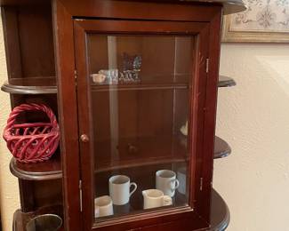 hanging curio cabinet