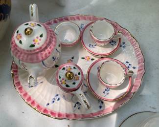 Miniature ceramic tea set 