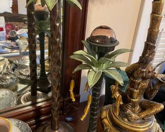 Palm tree candle sticks 