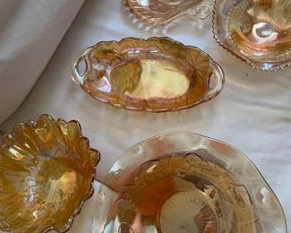 marigold carnival glass bowls