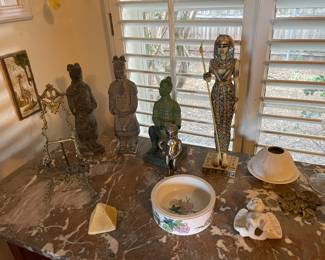 Asian and Egyptian figures 