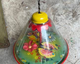 Metal top vintage toy butterflies by Ohio Art