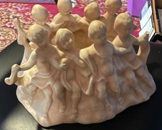 Cherub candle holder