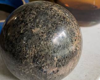 Polished agate ball