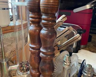 wooden salt and pepper graters