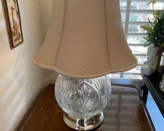 lamp with crystal base