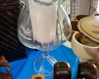 glass pedestal candle holder