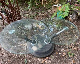Swivel glass coffee table Modesto for Magnussen.  MCM