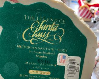 The Legend of Santa Claus Victorian Santa with Teddy