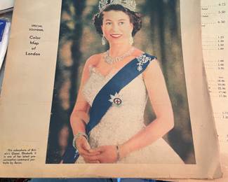 Magazine for coronation of Queen Elizabeth 