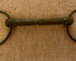 Antique Horse Bridle Bit Cast Iron Vintage Rustic Decor