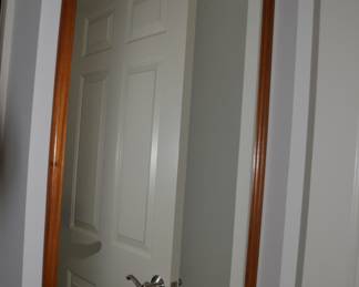 MCM teak Wood frame mirror