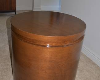 Drum wood Table Solid No storage