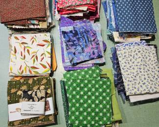 Quilt fabrics...there is more not pictured.