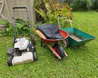Push mower that works well and is power driven.