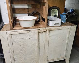 One of many primitive cupboards