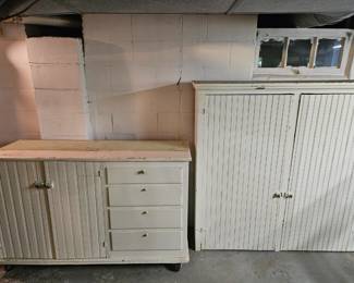 Shown side by side or can be stacked. 