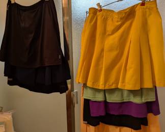 Vintage tennis skirts