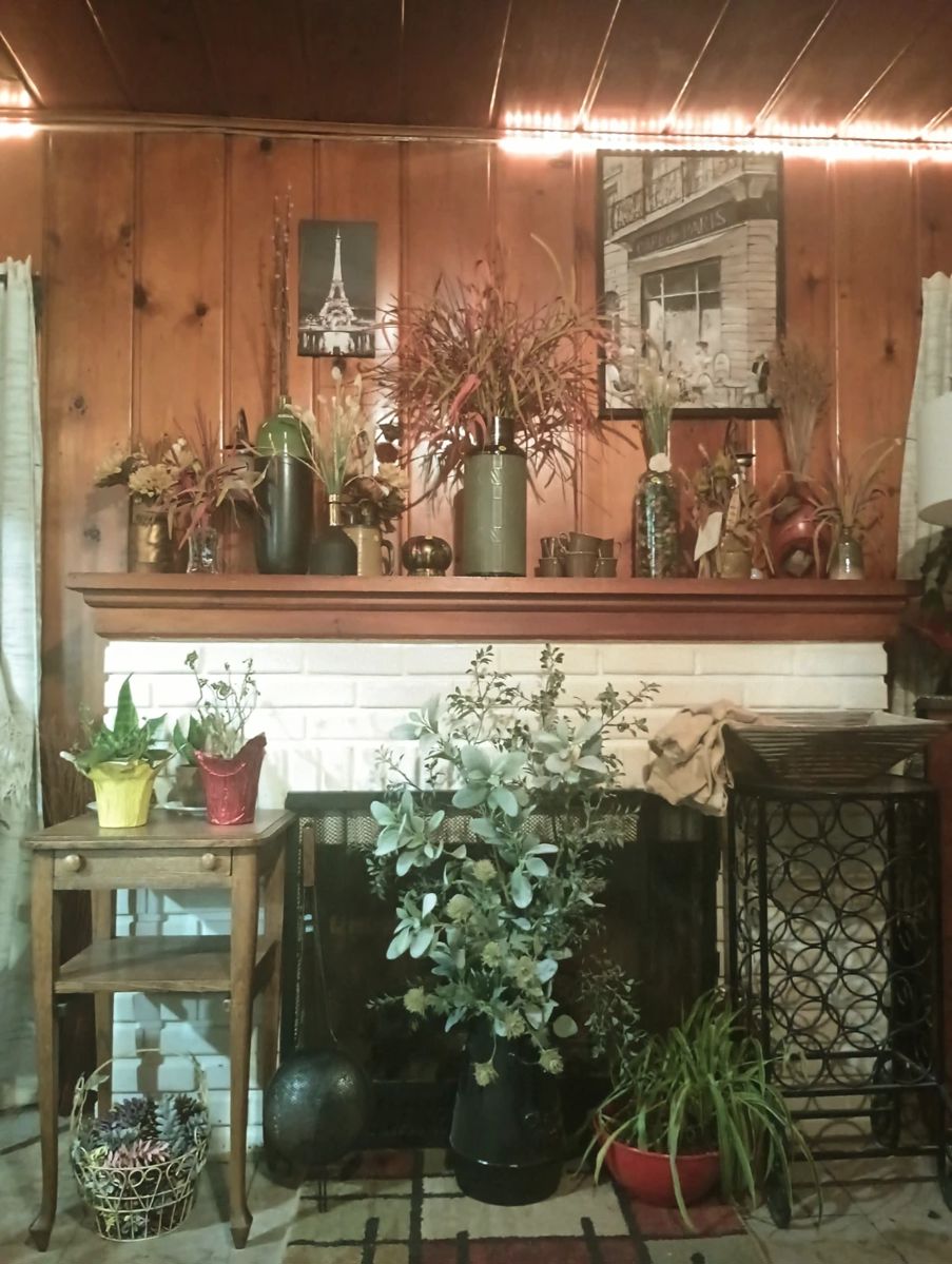 Flower arrangements vintage vases