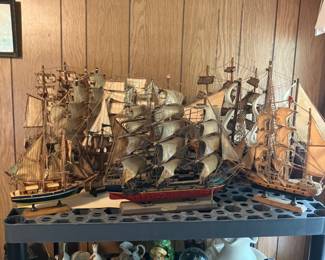 Vintage Clipper Ship Models