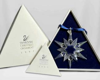 009 Swarovski Crystal 1997 Snowflake Christmas Ornament
