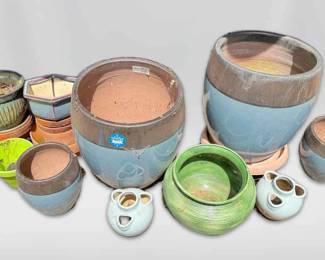 15 Ceramic Terracotta Flower Pots  Fountain Pump