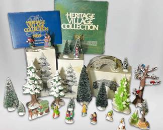 Dept 56 Heritage Village Christmas Figurines Trees
