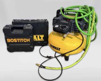  002 Dewalt 6Gal Compressor  Dewalt And Bostitch Nail Guns