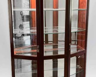 Lighted Glass Curio Cabinet