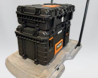 Rigid Tool Chest Pro Gear Systems w Rubbermaid Dolly