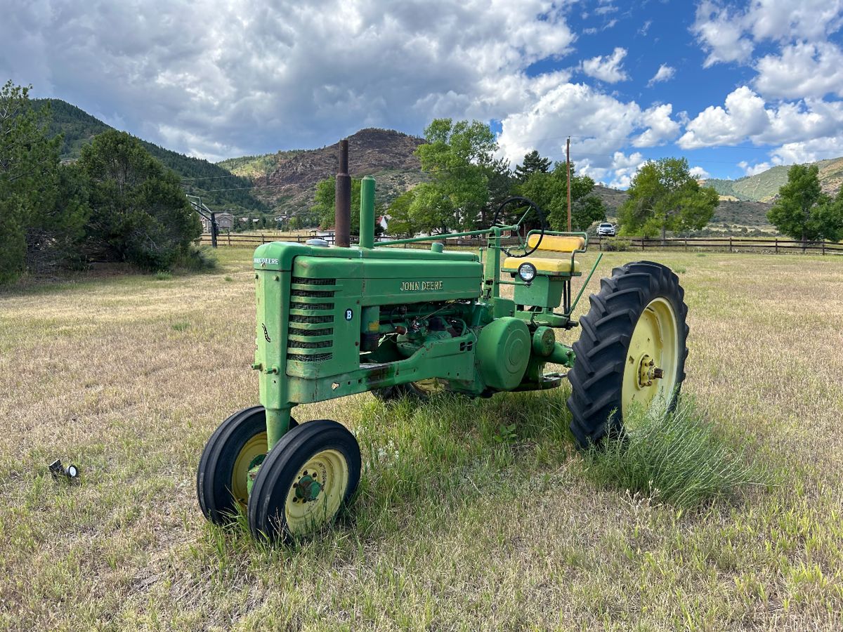 John Deere tractor 
Ran when it was parked 