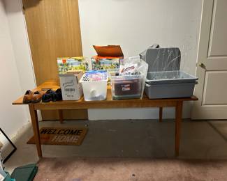 Table 
Hanging candle jars
Drink dispensers