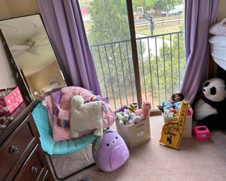 Second tall, standing mirror
Girls toys